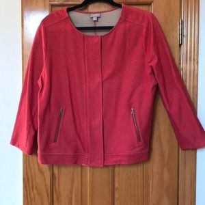 J Jill red jacket size L